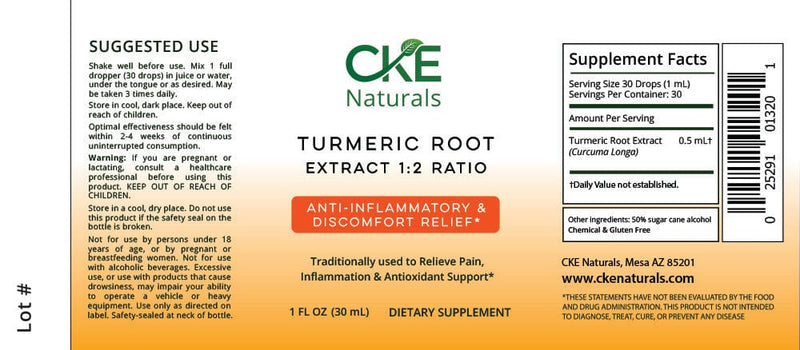 CKE Naturals CKE Naturals | Anti-Inflammatory | Turmeric Root Extract