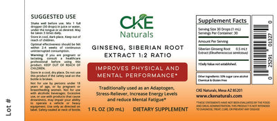 CKE Naturals CKE Naturals | Brain & Mind Enhancement | Ginseng, Siberian Root Extract