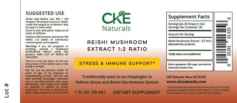 CKE Naturals CKE Naturals | Immunity Booster | Reishi Mushroom Extract